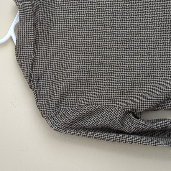 Brown Long Sleeve Collared Cropped Shirt Top Unbranded - Picture 8 of 14